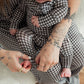 Bamboo Zip Pajamas- Green Gingham