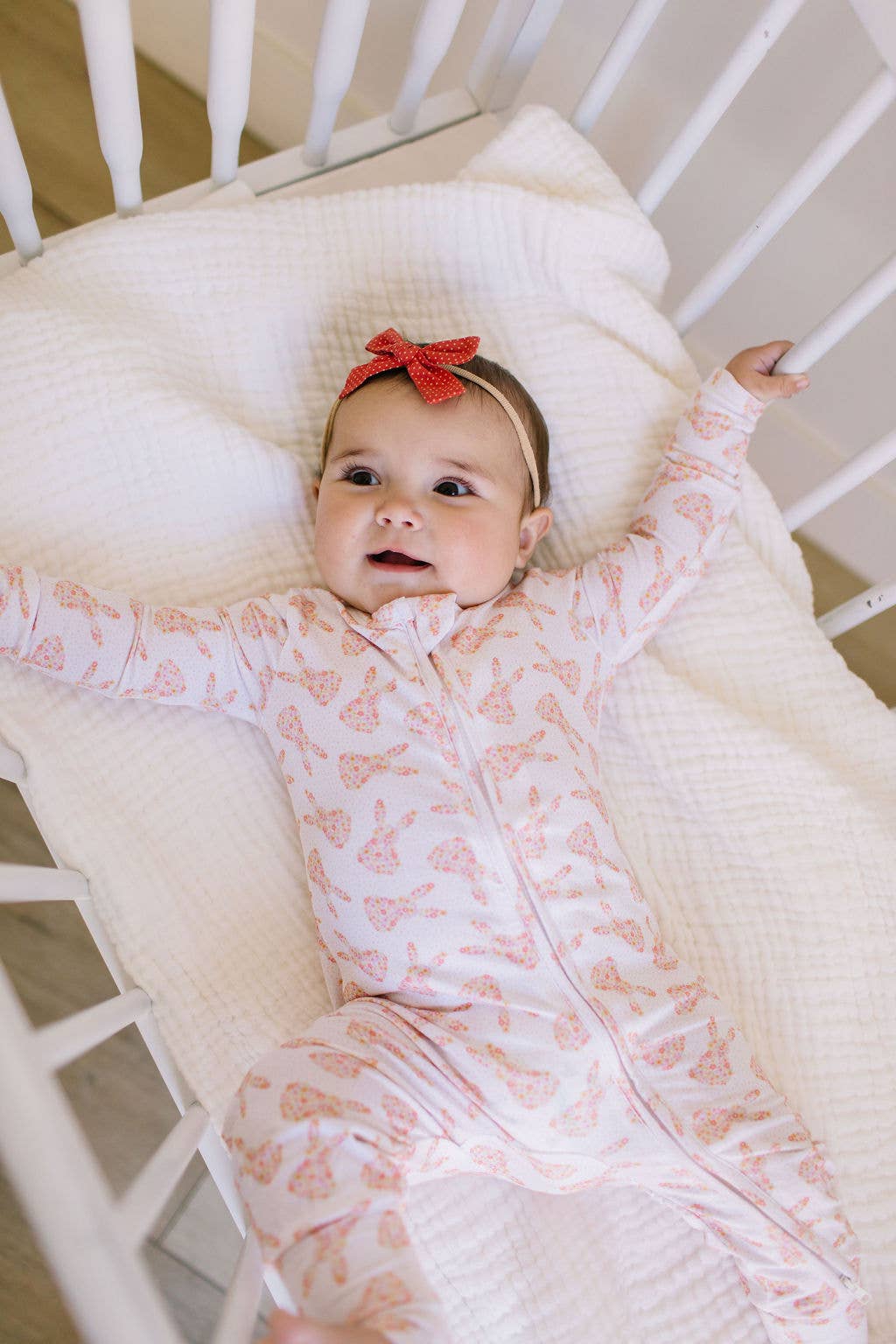 Zippy Bamboo Baby PJ in Ditsy Bunny
