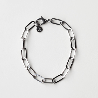 Gold Paper Clip Chain Bracelet