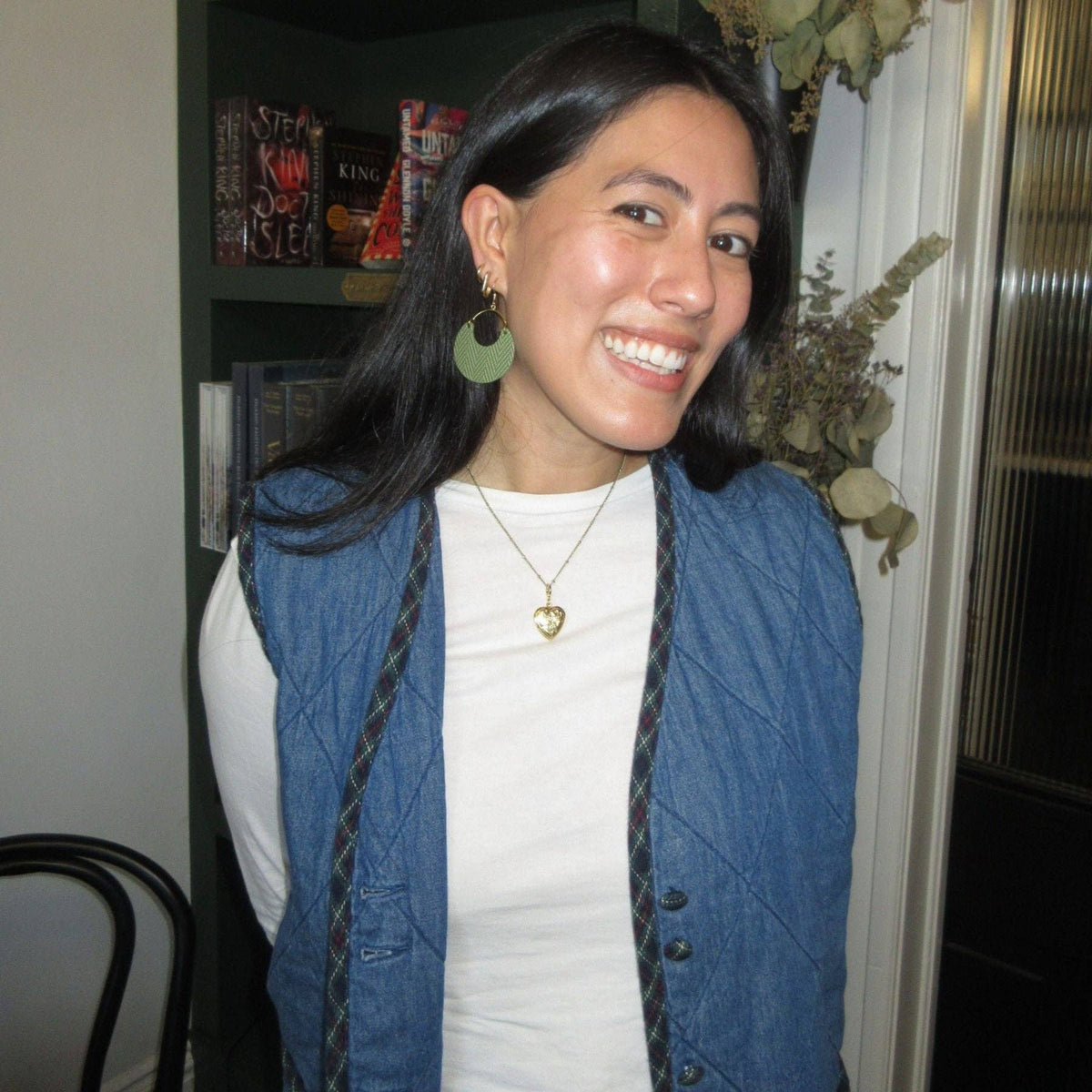 Gold Delicate Saturn Chain Necklace