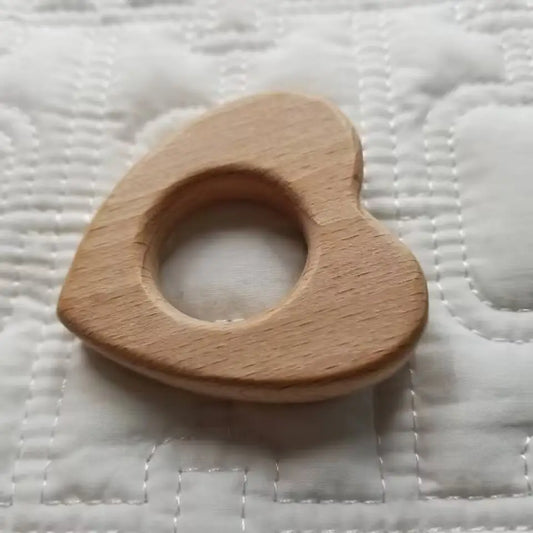 Heart Teething Wooden Grasping Toy
