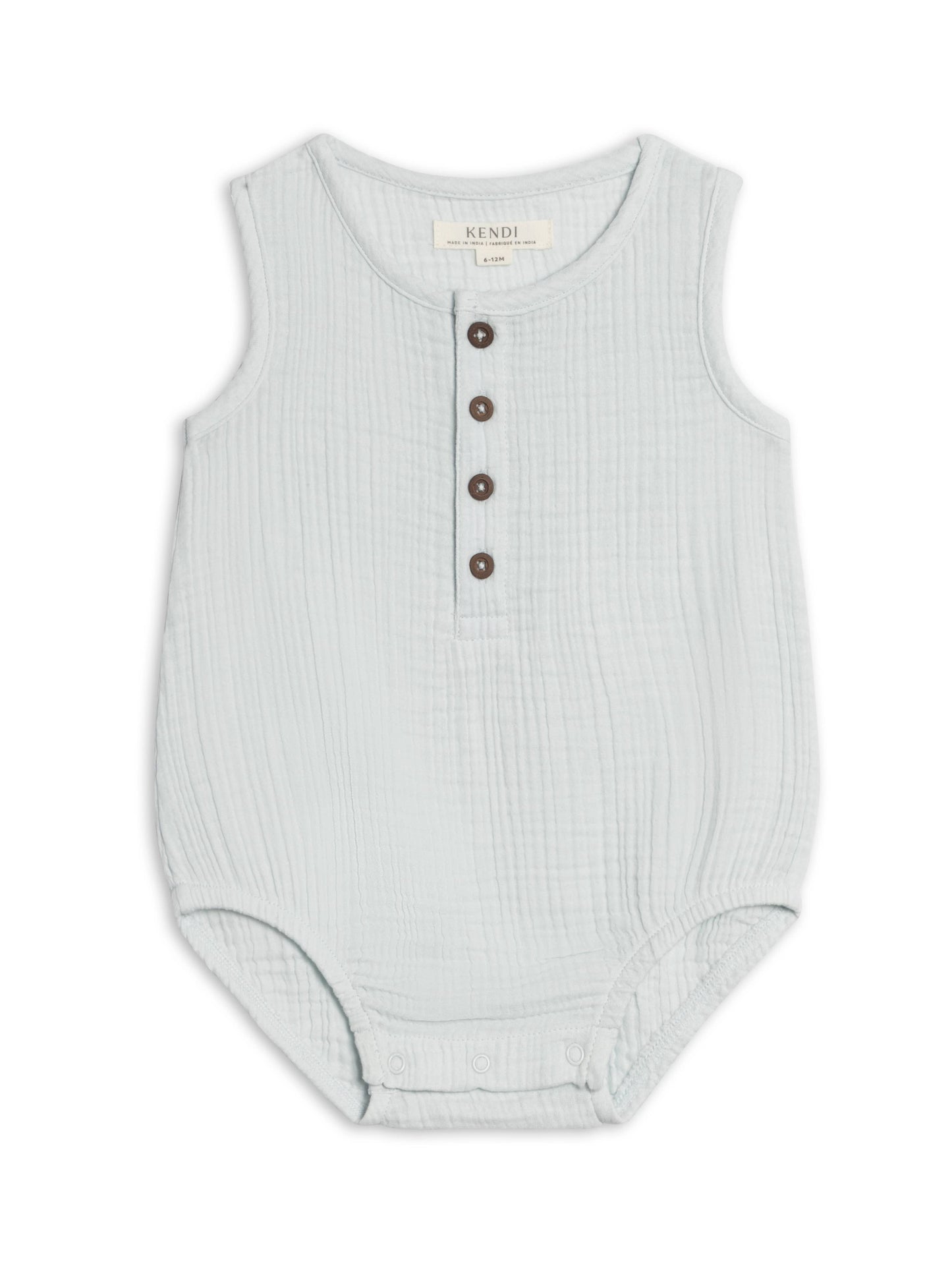 Bowie Muslin Bubble Romper - Powder