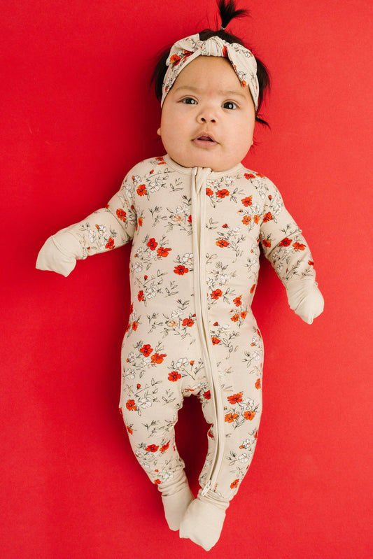 Poppy Field Bamboo Sleeper