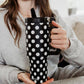 Black & White Polka Dots Tumbler