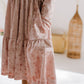 Gwendolyn Ruffle Dress in Crushed Blush