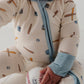 Long Sleeve Zip Romper- Baseball