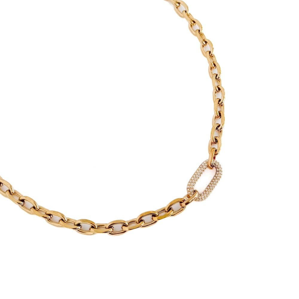 Michaela Diamond Chain Necklace - Waterproof