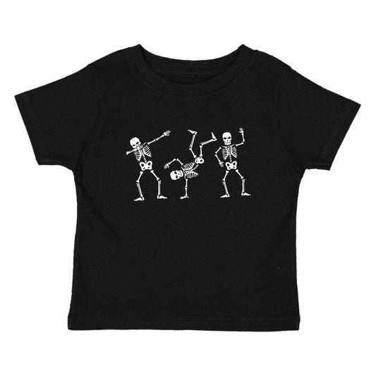 Silly Skelly Glow In The Dark Halloween Short Sleeve Tee