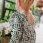 Leah Romper- Wildflower Grid