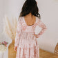 Gwendolyn Ruffle Dress in Crushed Blush