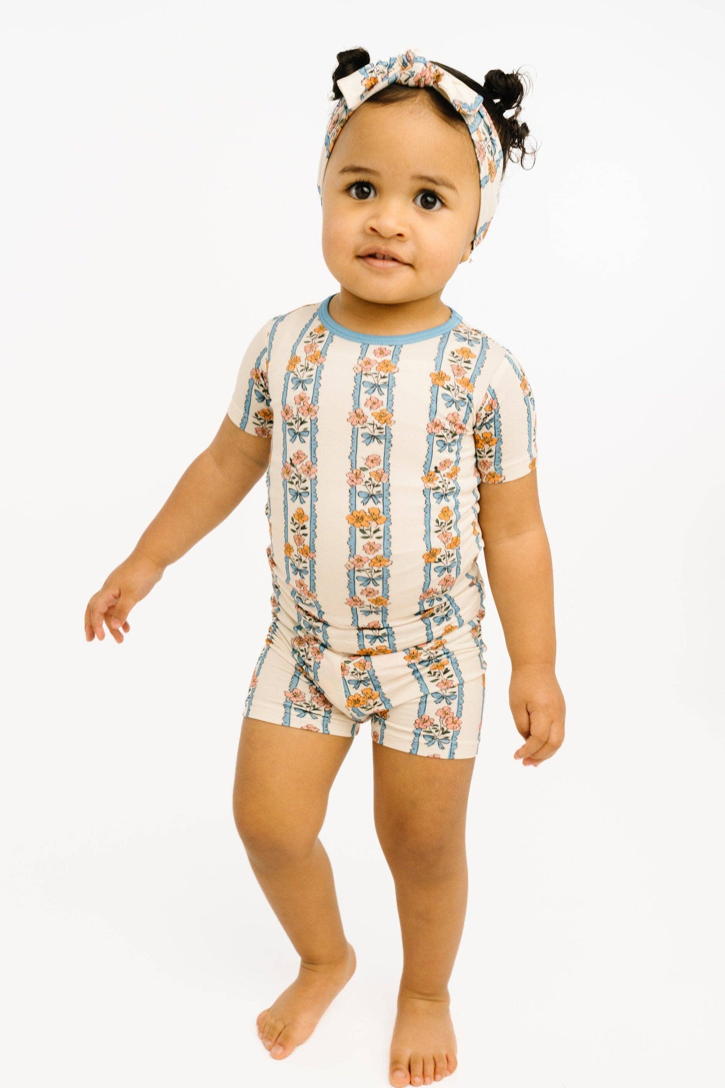 Cottage Bouquet Bamboo Shorts Set