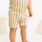 Vintage Stripe Bamboo Shorts Set
