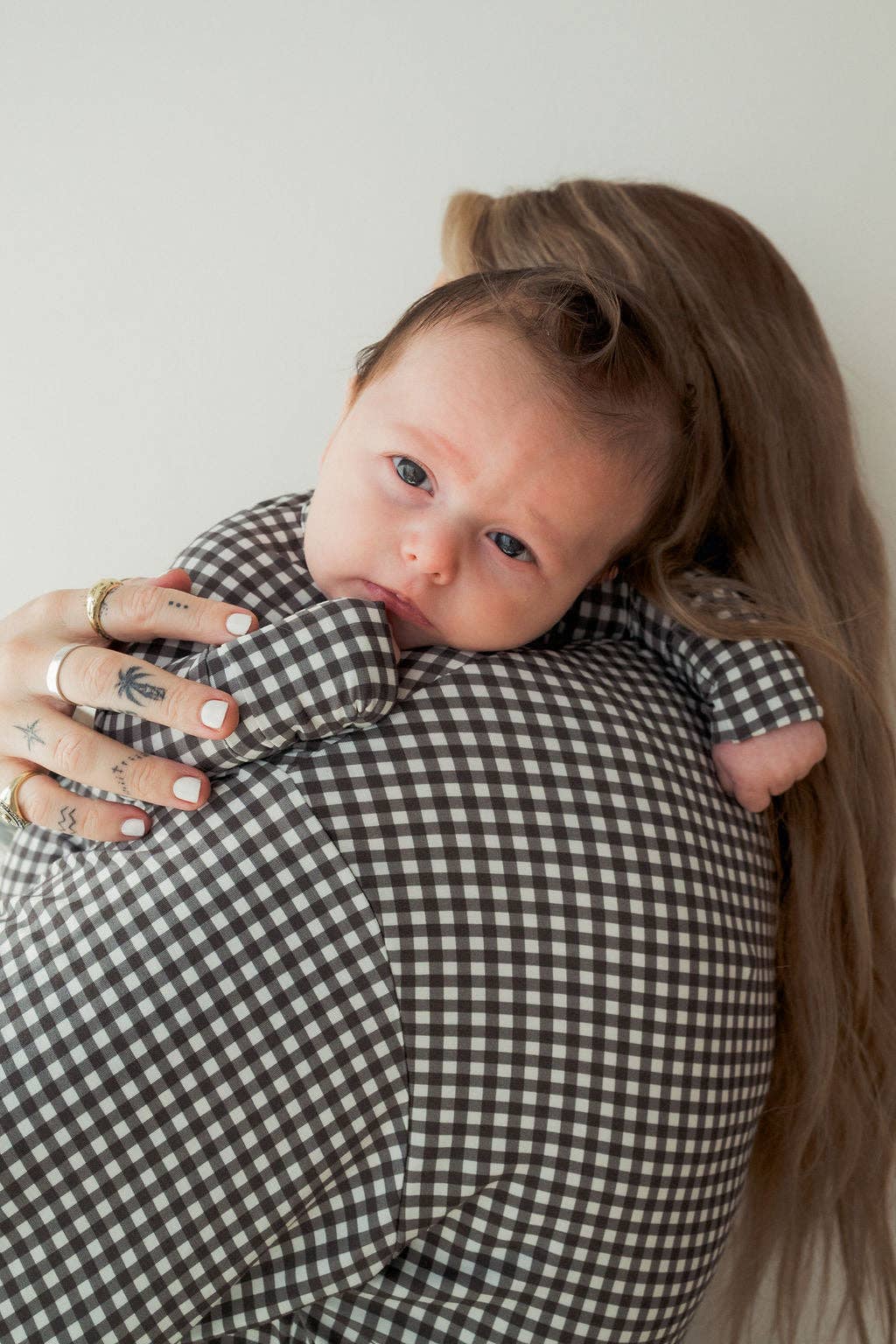 Bamboo Zip Pajamas- Green Gingham