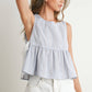 Sky Meadow Peplum Top