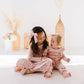 Gwendolyn Ruffle Dress in Crushed Blush