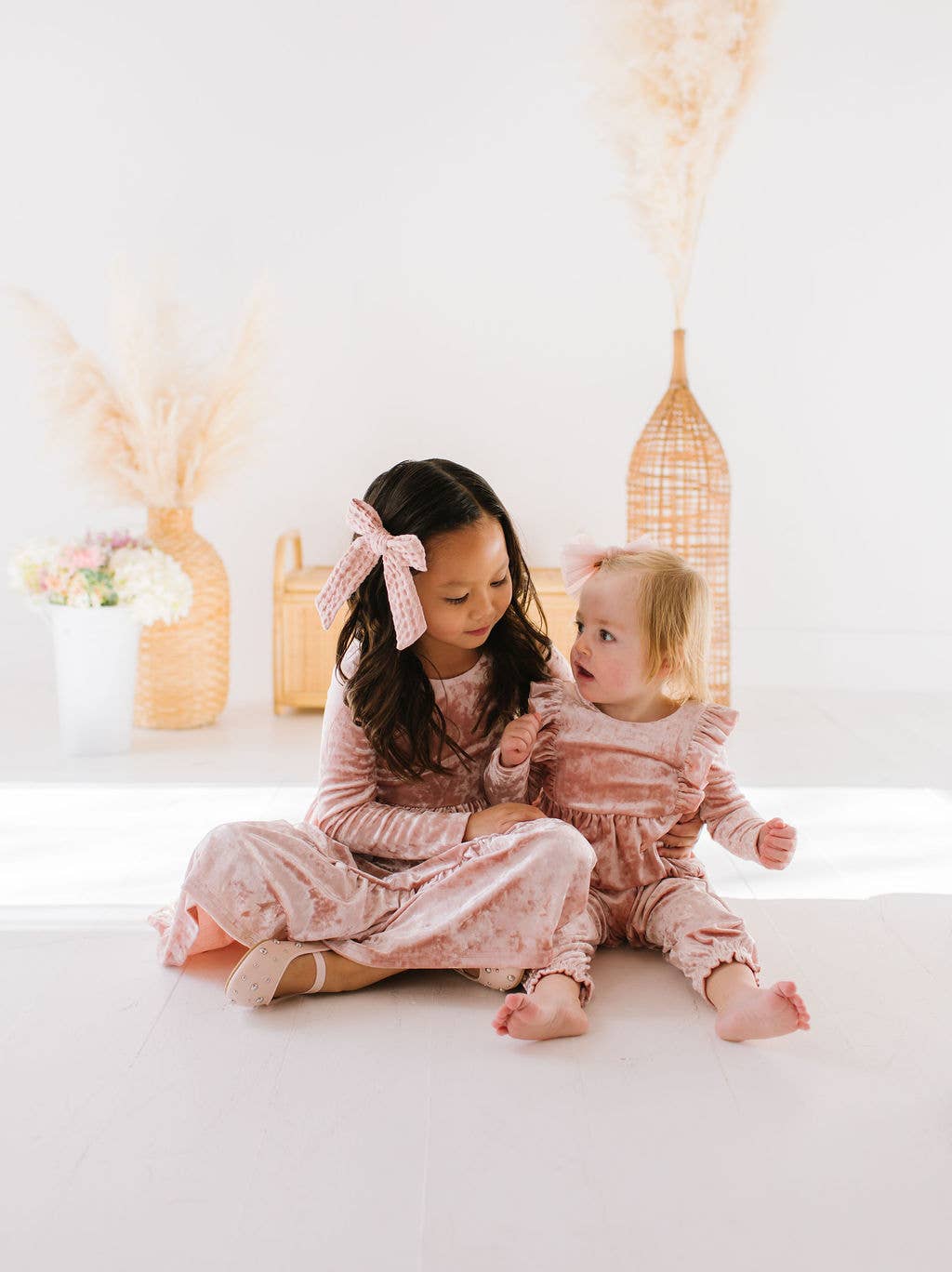 Gwendolyn Ruffle Dress in Crushed Blush