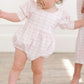 Puff Romper in Pink Picnic | Baby Bubble