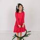 Gwendolyn Ruffle Dress- Scarlet