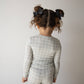 Bamboo Two Piece Pajamas- Foggy Grid