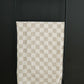 Taupe Checkered Muslin Swaddle Blanket