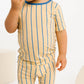 Vintage Stripe Bamboo Shorts Set