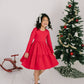 Gwendolyn Ruffle Dress- Scarlet