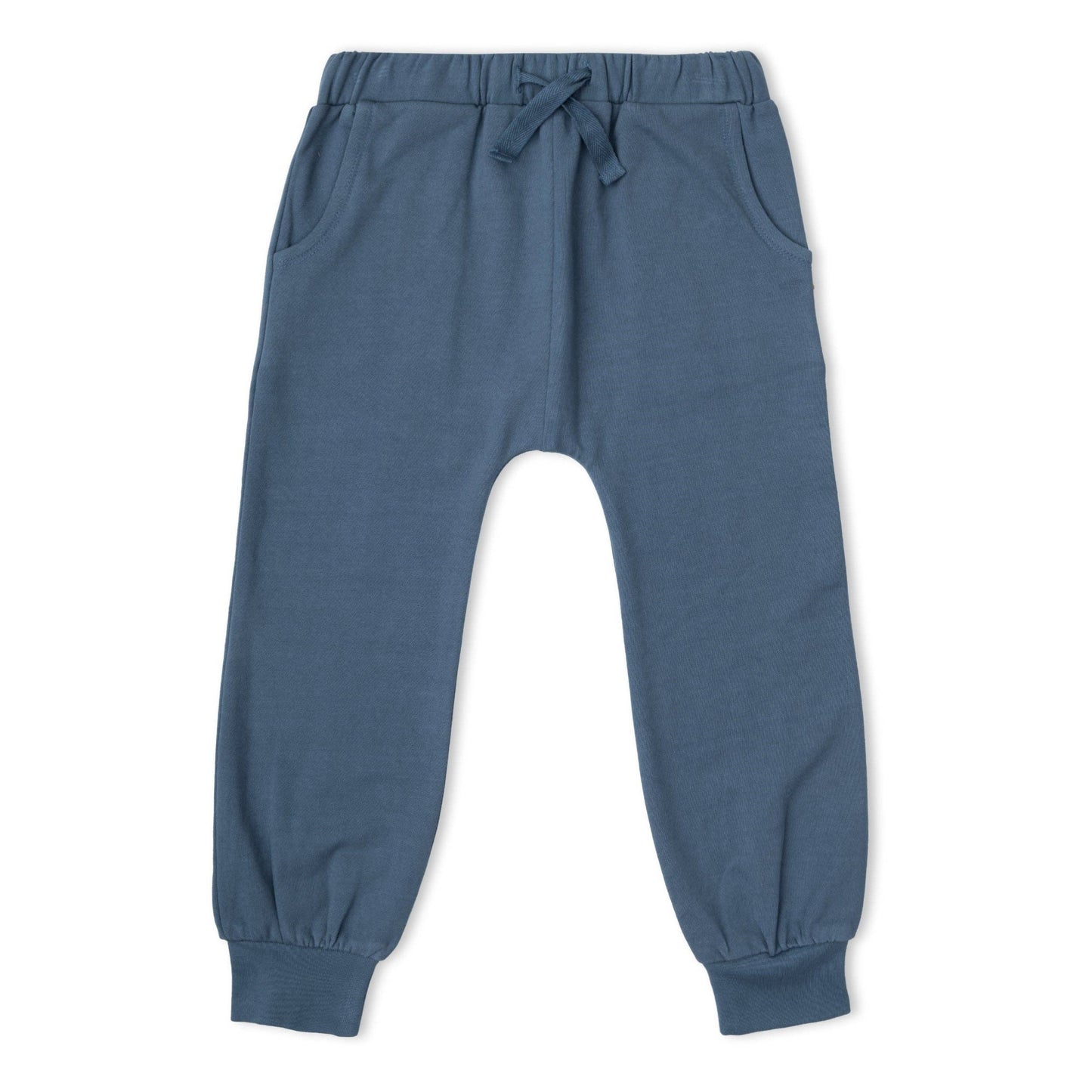 Organic Fleece Jogger Pants - Navy