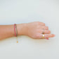 Red & White Minimalist Paracord Bracelet