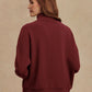 Hawley Half Zip Sweat- New Maroon