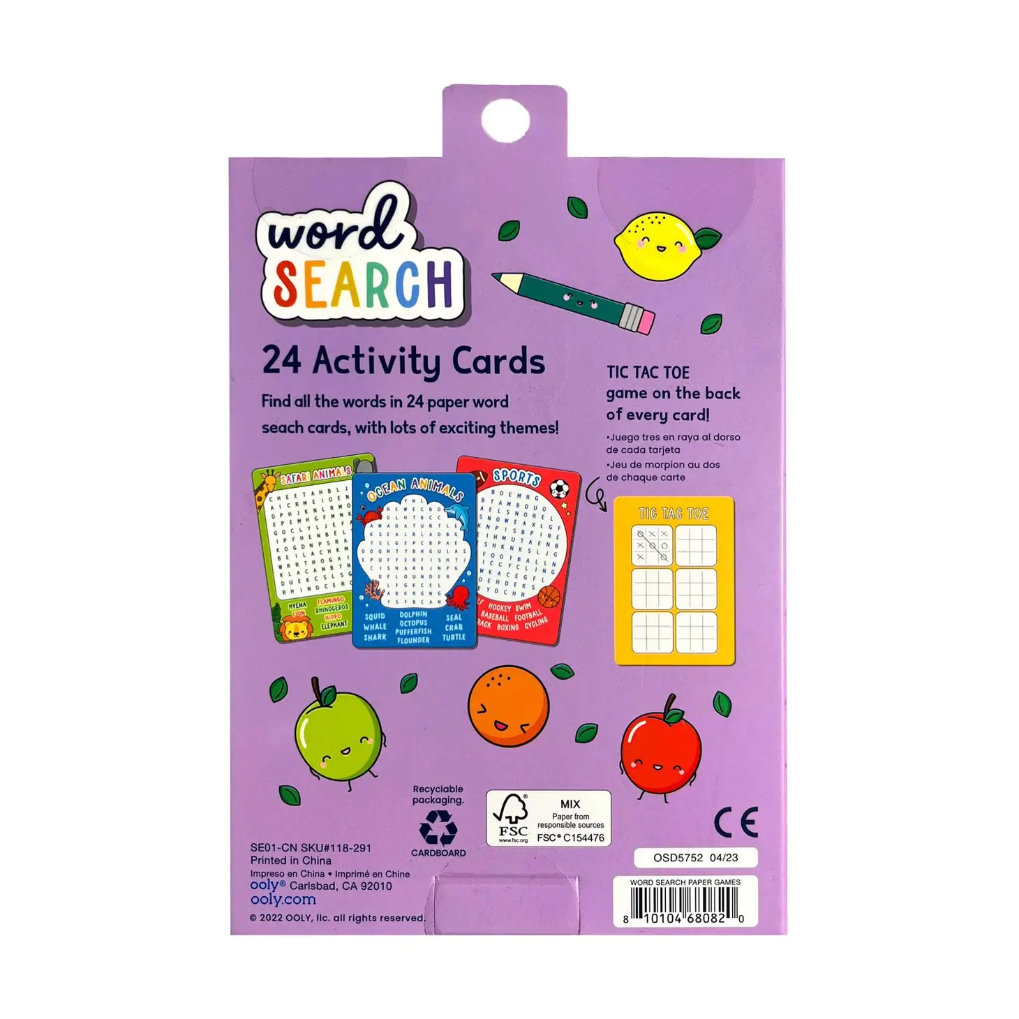 Word Search Activity Cards - Set of 24 - Lulie