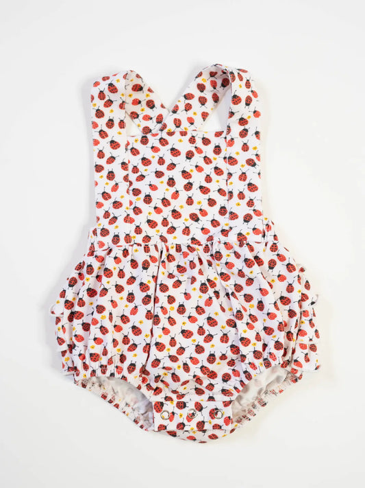 Isla Romper in Ladybugs | Baby Bubble