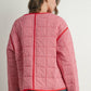 Buttoned Quilted Puffer Jacket
