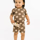 Neutral Smileys Bamboo Shorts Set