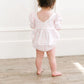 Puff Romper in Pink Picnic | Baby Bubble