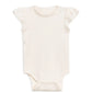 Organic Pearl Petal Sleeve Bodysuit - Ivory