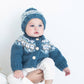 Fairisle Slate Cardigan Sweater for Baby & Toddler