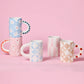 Ceramic Coffee Mug- Pink Stripes