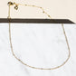 Gold Delicate Saturn Chain Necklace