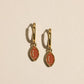 Football Huggie Earrings