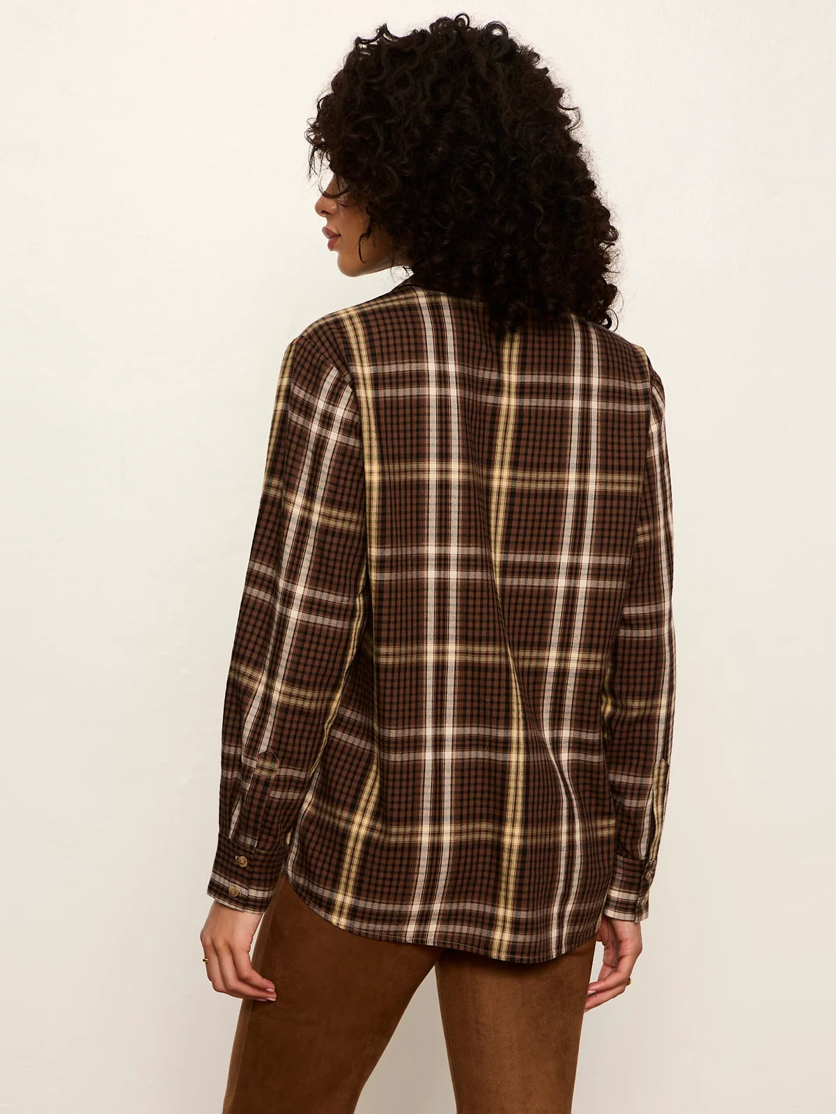 City Plaid Shirt- Burnt Cocoa