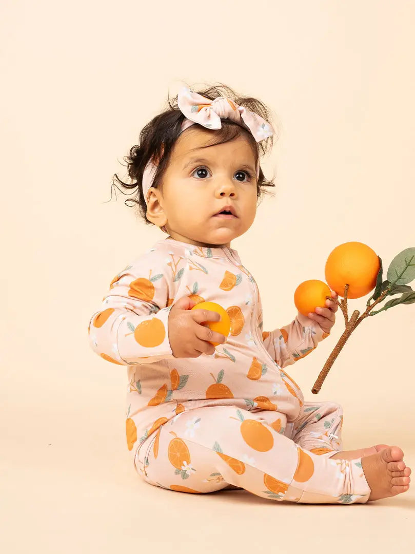 Freshly Squeezed Oranges Bamboo Convertible Pajamas