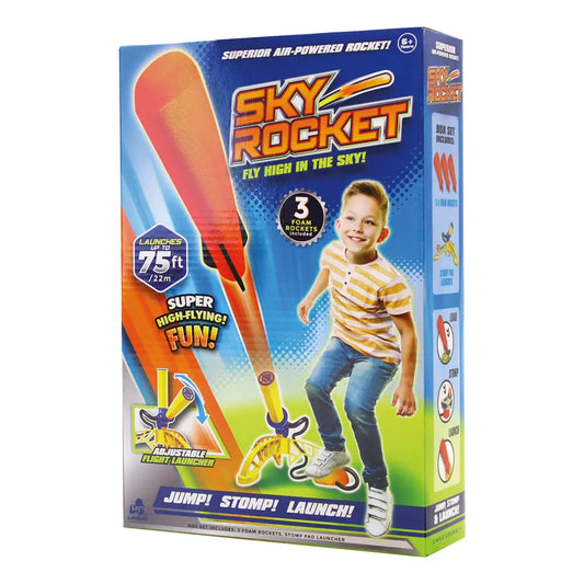 Lanard Sky Rocket, Jump, Stomp, Launch, Air Powered