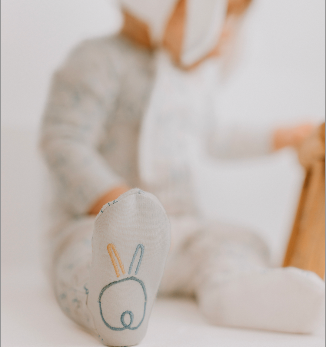 Baby Organic Footie-Bunnies