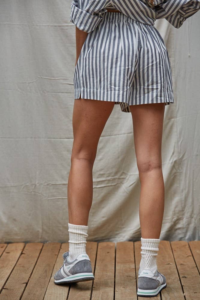 Striped Wide Leg Shorts