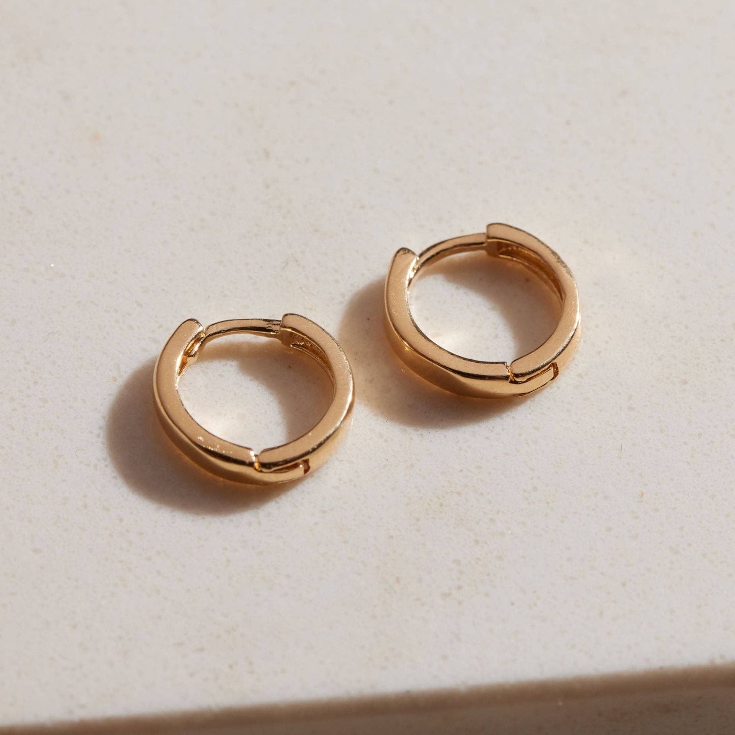 Gold Waterproof Essential Huggie Earrings