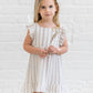 Organic Baby & Kids Jane Muslin Dress - Enzo Stripe / Beige