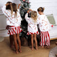 Candy Cane oversized kids drop shoulder