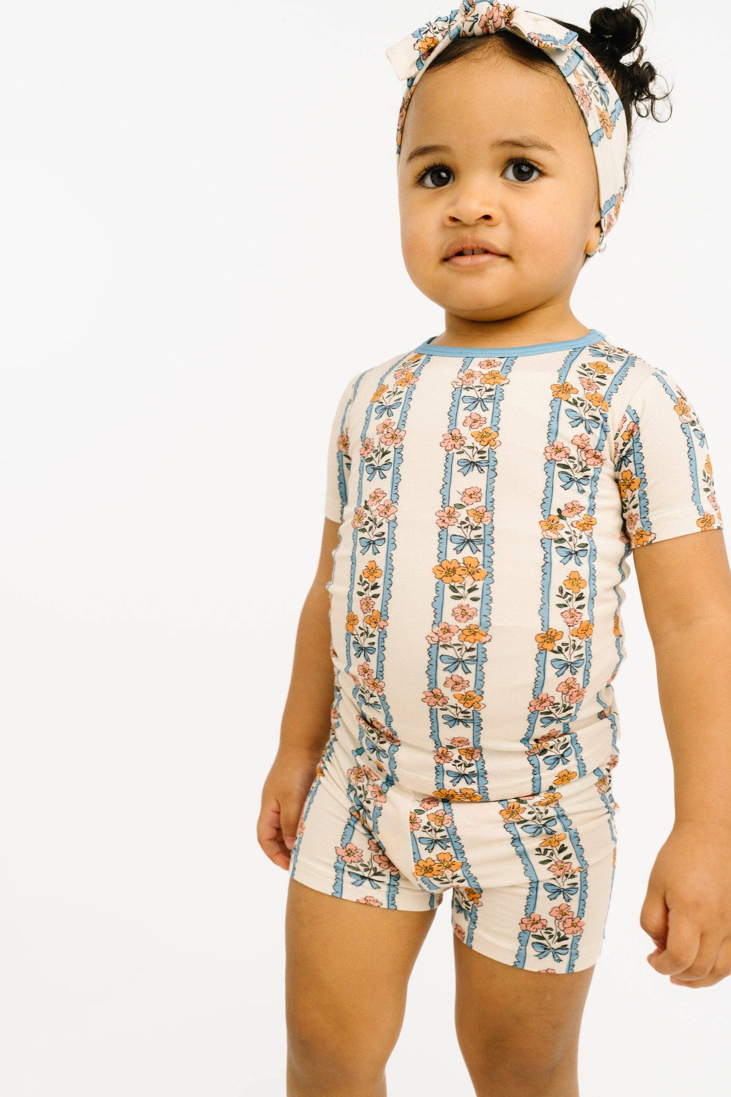 Cottage Bouquet Bamboo Shorts Set