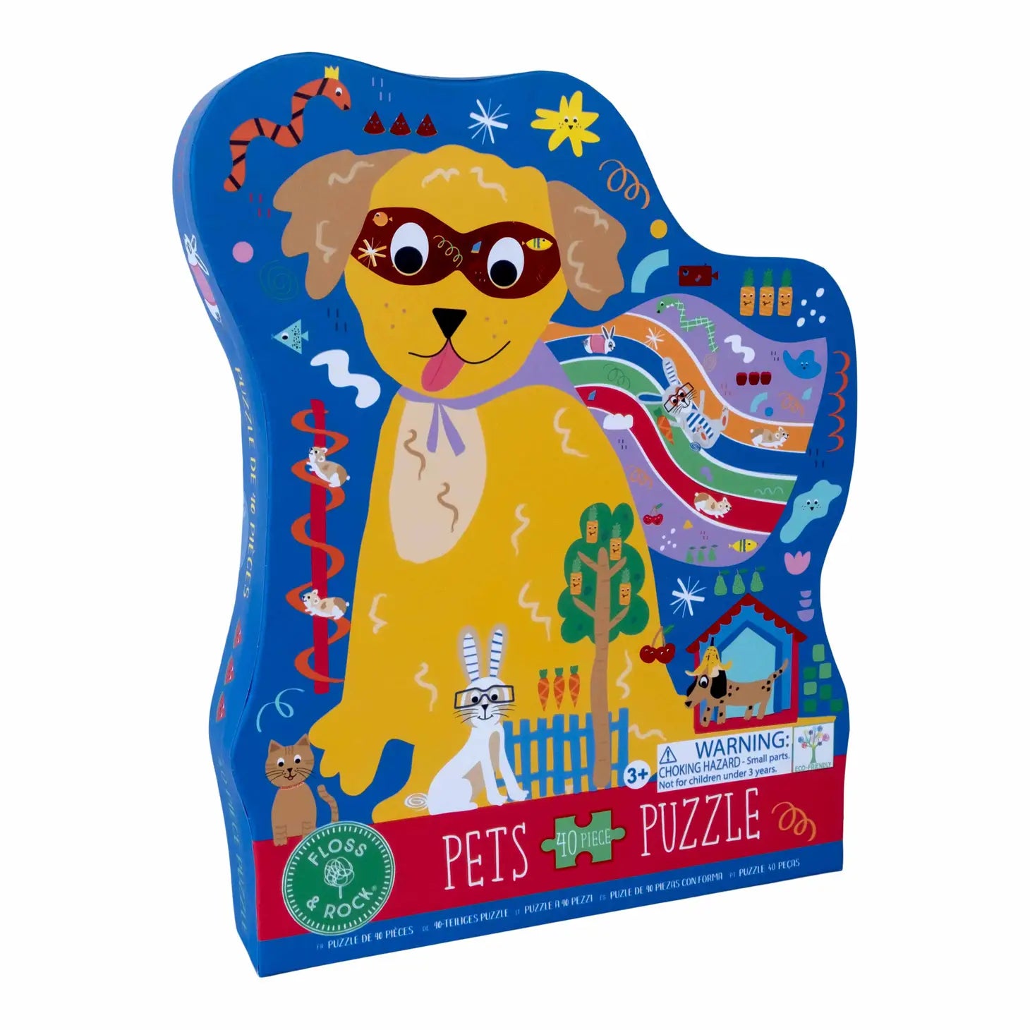 Pets 40pc "Super Dog" Shaped Jigsaw with Shaped Box - Lulie