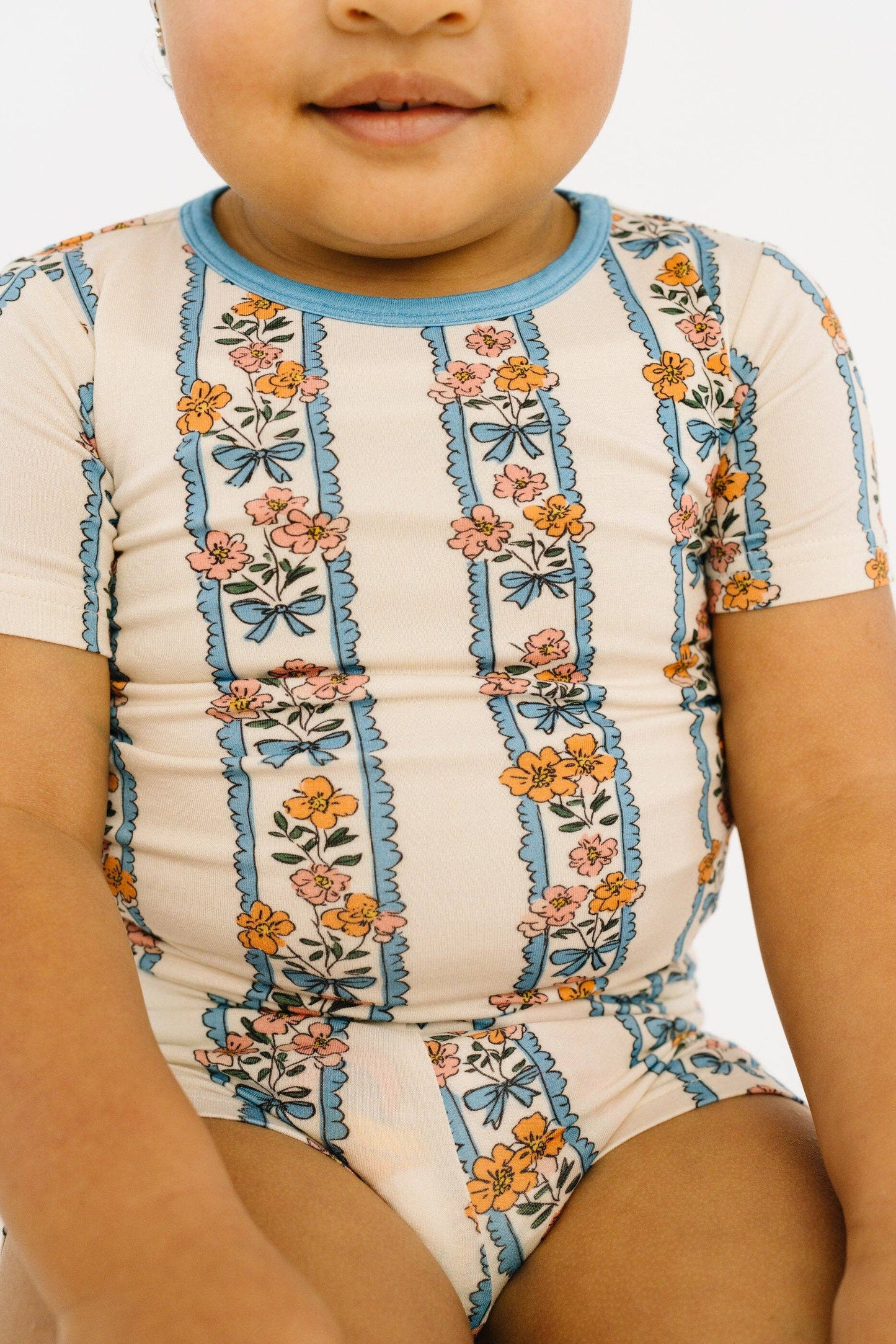 Cottage Bouquet Bamboo Shorts Set